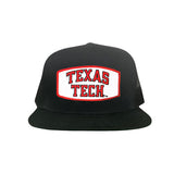 Black Flat Bill Mesh Snapback