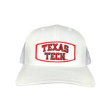White Curved Bill Mesh Snapback