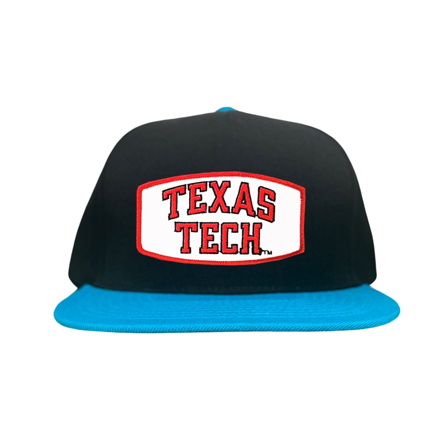 Texas Tech Texas Tech Rectangle Shape / 096 / TXTECH009 / MM - Black / Teal Flat Bill Canvas - Club Rehab