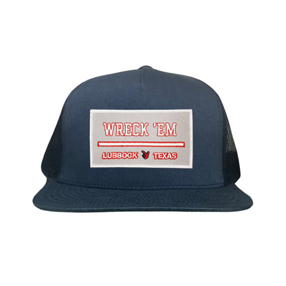 Texas Tech Wreck'Em Tech / Hats / 103 / TXTECH010 / MM - Navy Flat Bill Mesh Snapback - Club Rehab