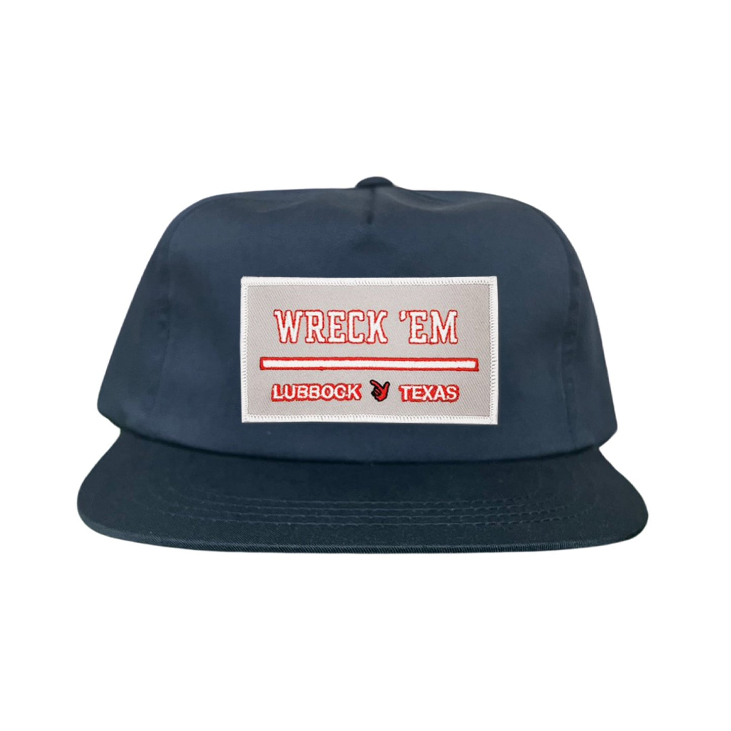 Texas Tech Wreck'Em Tech / Hats / 103 / TXTECH010 / MM - Navy Flat Bill Canvas - Club Rehab
