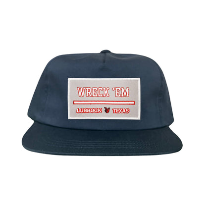 Texas Tech Wreck'Em Tech / Hats / 103 / TXTECH010 / MM - Navy Flat Bill Canvas - Club Rehab