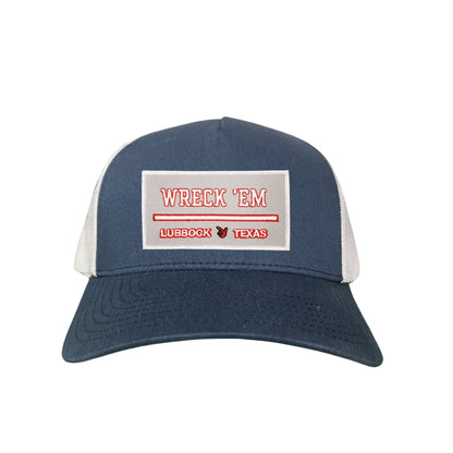 Texas Tech Wreck'Em Tech / Hats / 103 / TXTECH010 / MM - Navy / White Curved Bill Mesh Snapback - Club Rehab