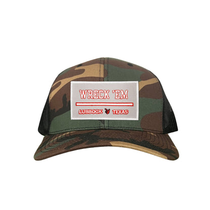 Texas Tech Wreck'Em Tech / Hats / 103 / TXTECH010 / MM - Camo Curved Bill Mesh Snapback - Club Rehab