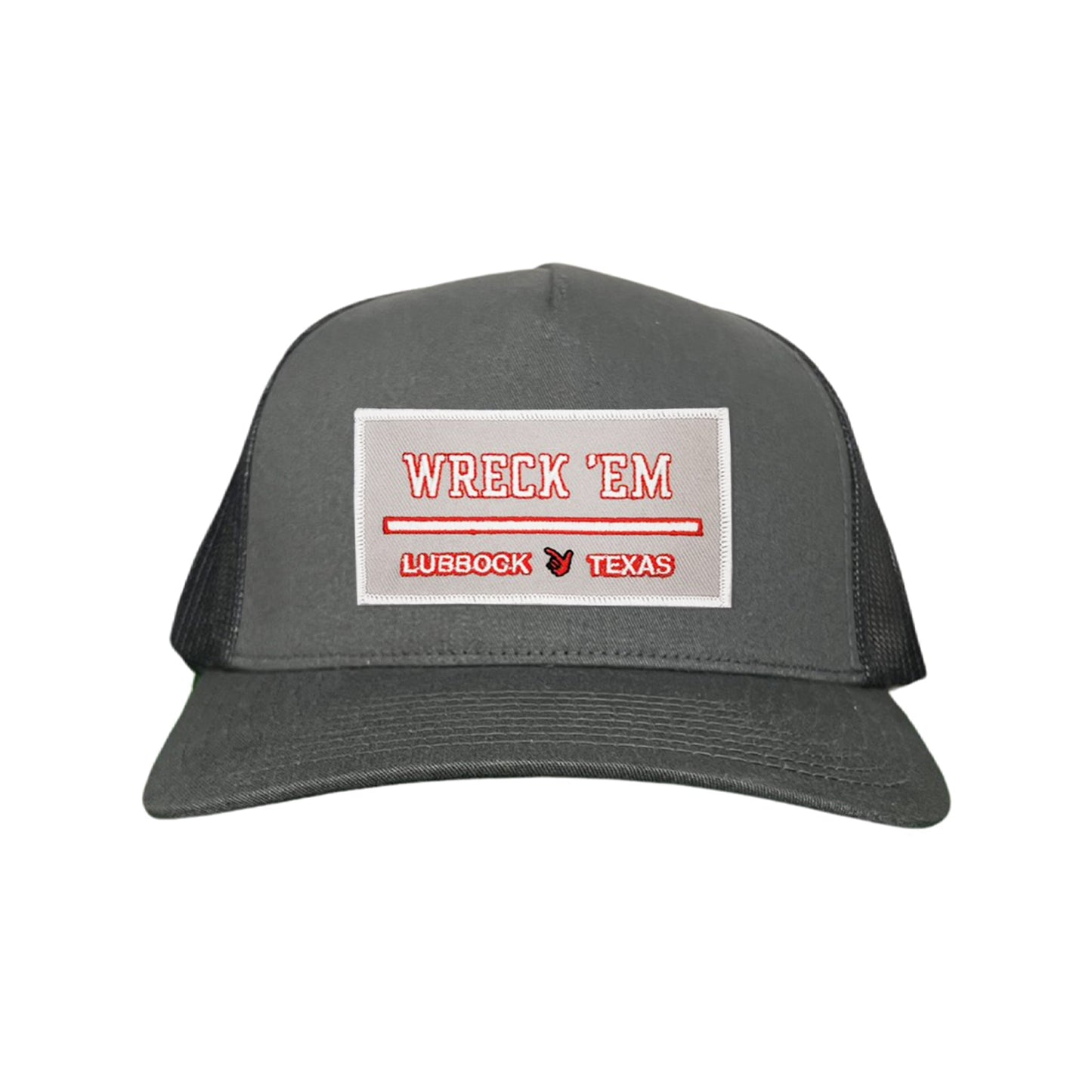 Texas Tech Wreck'Em Tech / Hats / 103 / TXTECH010 / MM - Charcoal Curved Bill Mesh Snapback - Club Rehab