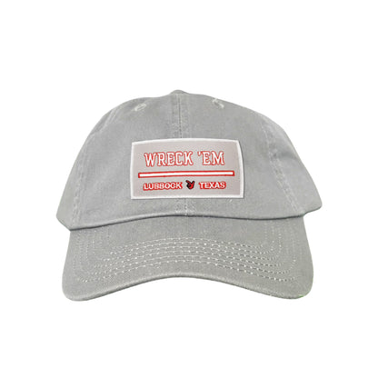 Texas Tech Wreck'Em Tech / Hats / 103 / TXTECH010 / MM - Dad Hat Grey - Club Rehab