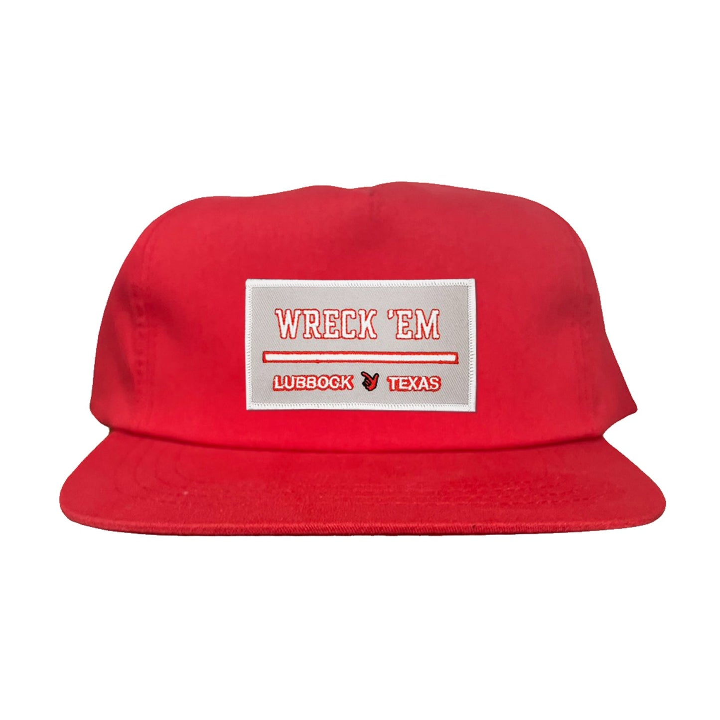 Texas Tech Wreck'Em Tech / Hats / 103 / TXTECH010 / MM - Red Flat Bill Canvas - Club Rehab