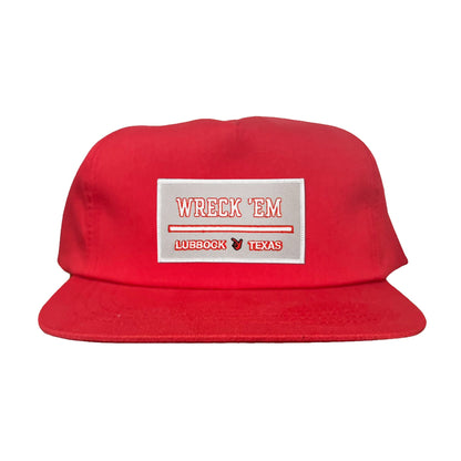 Texas Tech Wreck'Em Tech / Hats / 103 / TXTECH010 / MM - Red Flat Bill Canvas - Club Rehab