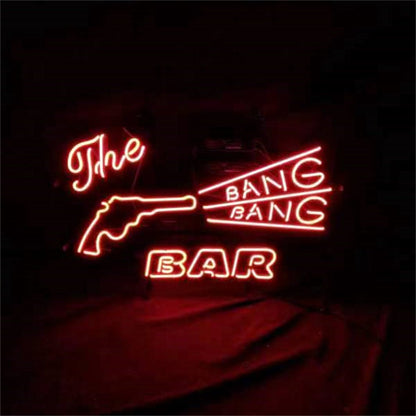 The Bang Bang Bar Gun Neon Light Sign - Club Rehab
