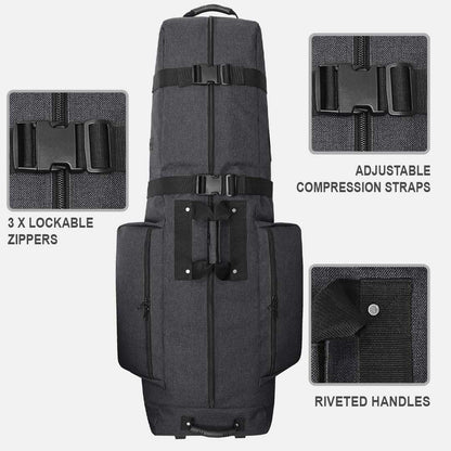 The Constrictor Golf Travel Bag | Superior Style - Gunmetal - Club Rehab