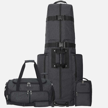 The Constrictor Golf Travel Bag | Superior Style - Gunmetal Travel Set - Club Rehab