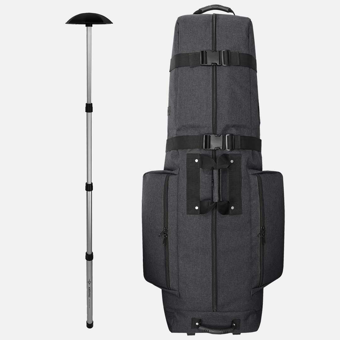 The Constrictor Golf Travel Bag | Superior Style - Gunmetal w/North Pole - Club Rehab