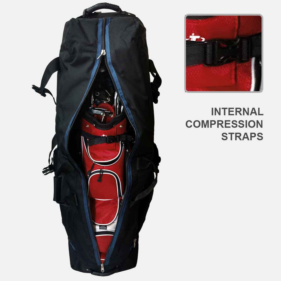 The Constrictor Golf Travel Bag | Superior Style - Black/Navy - Club Rehab