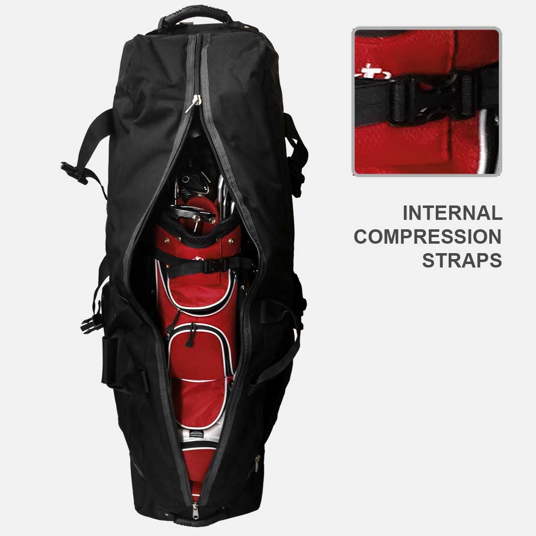 The Constrictor Golf Travel Bag | Superior Style - Black/Grey - Club Rehab