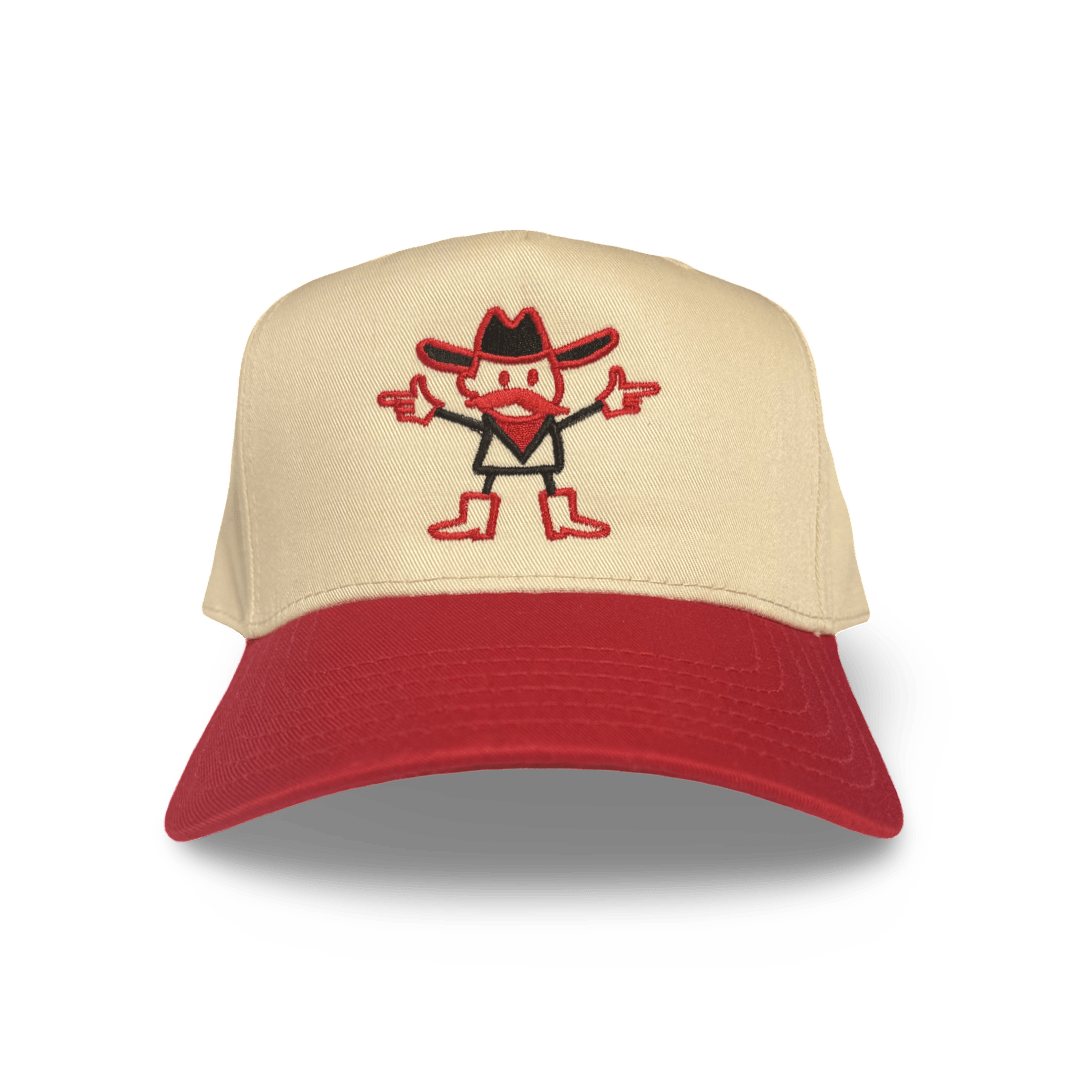 The Doodle Cowboy - Cream/Red A Frame - Club Rehab