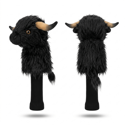 The Highland Cow Hooligan Head Cover - Brown - Club Rehab