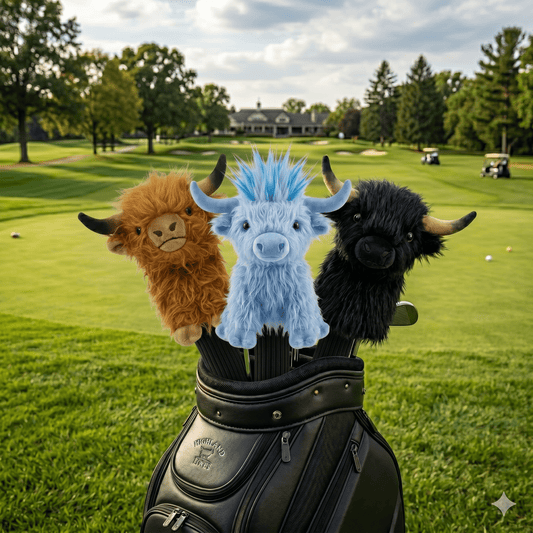The Highland Cow Hooligan Head Cover - Brown - Club Rehab