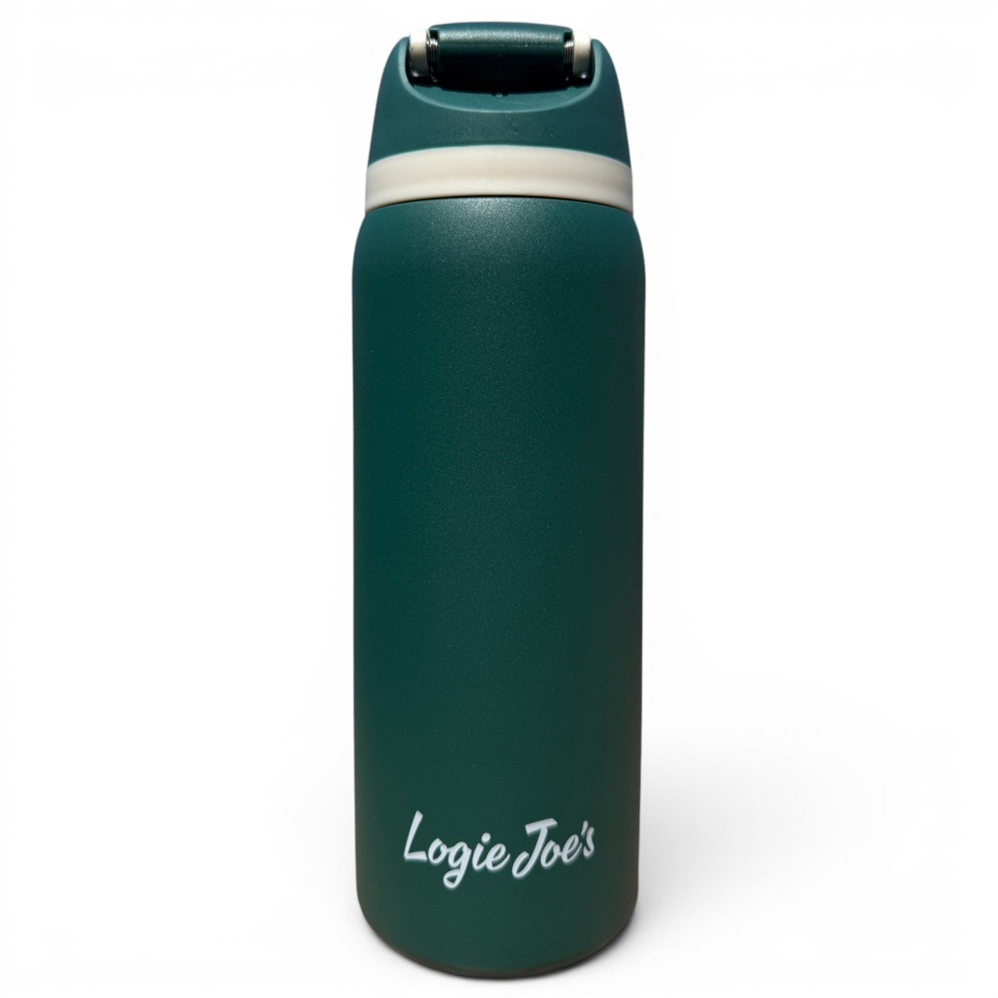 The Longhorn Hydration Bottle | 32oz Insulated Stainless Steel | Flip Straw Lid w/ Handle - Club Rehab