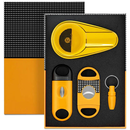 The Luxe Cigar Kit – Trio Collection - Club Rehab - Cigar AccessoriesNeon Yellow: A bright bold finish that stands out in any setting45461532672192