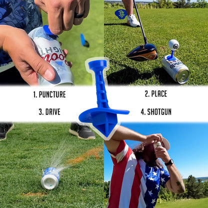 The Shottee Golf Tee - Blue 3 Pack - Club Rehab