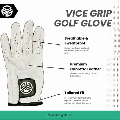 The Vice Grip Golf Glove - Club Rehab - GloveSLadiesLeftThe Vice Grip Golf Glove