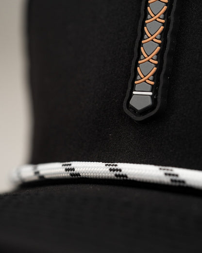 Thor's Hammer Black - Perforated Rope Hat - Club Rehab