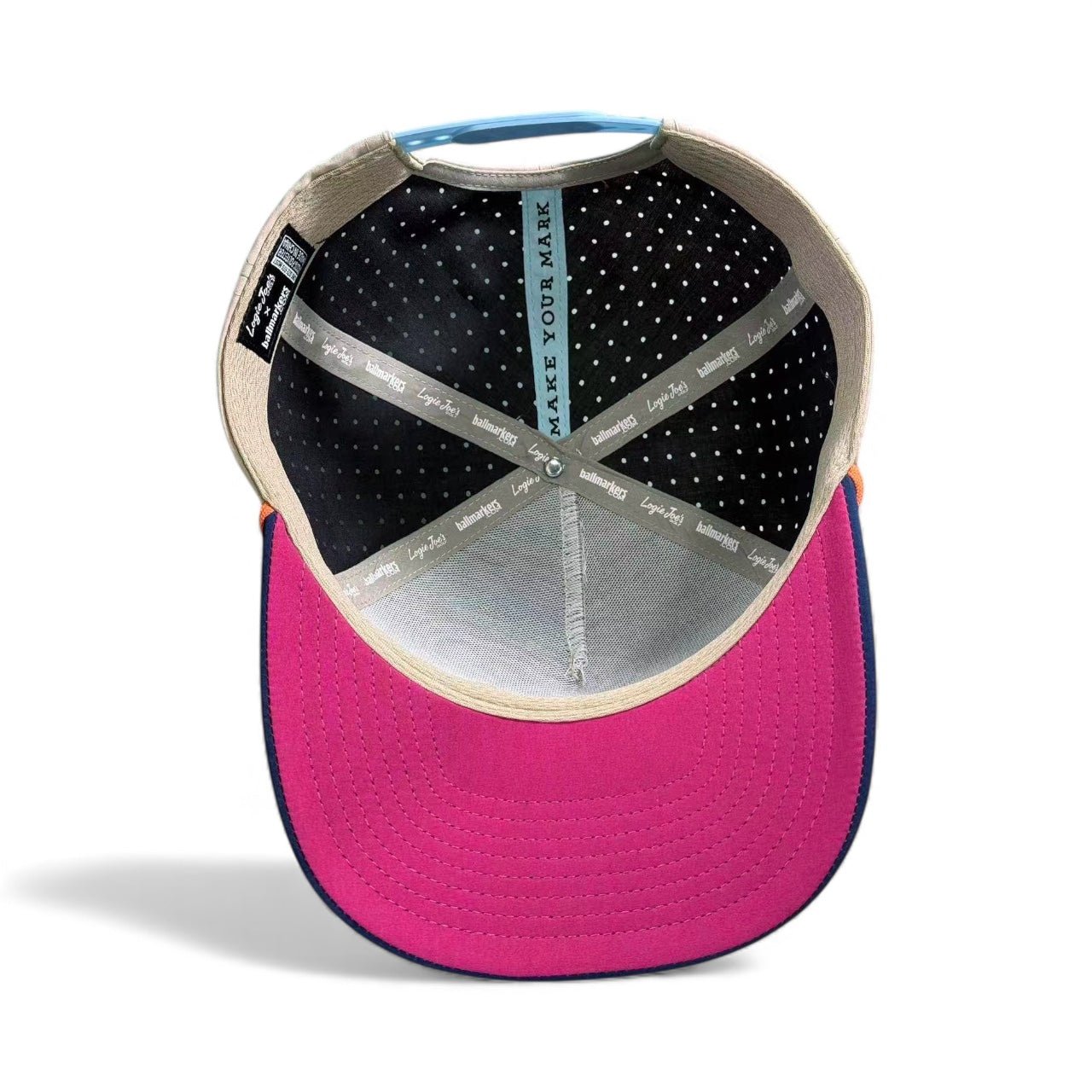 Tiki Bear Golf Hat | Snapback Cap | Built-in Magnetic Ball Marker Holder + Marker Included | Adjustable Multicolor - Club Rehab