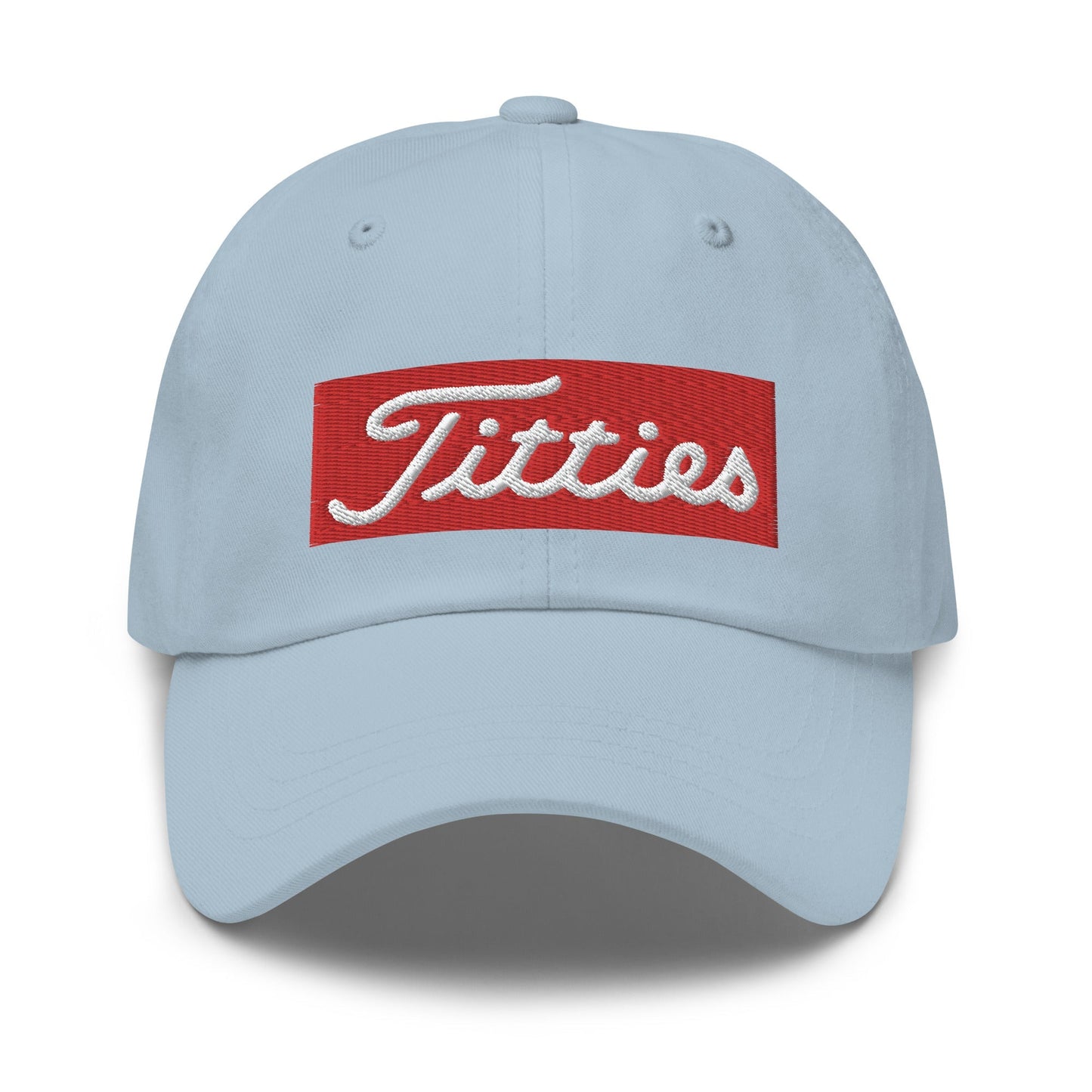 Titties Baseball Hat - Light Blue - Club Rehab