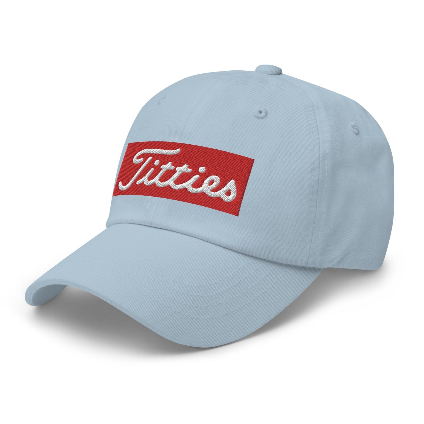 Titties Baseball Hat - Light Blue - Club Rehab