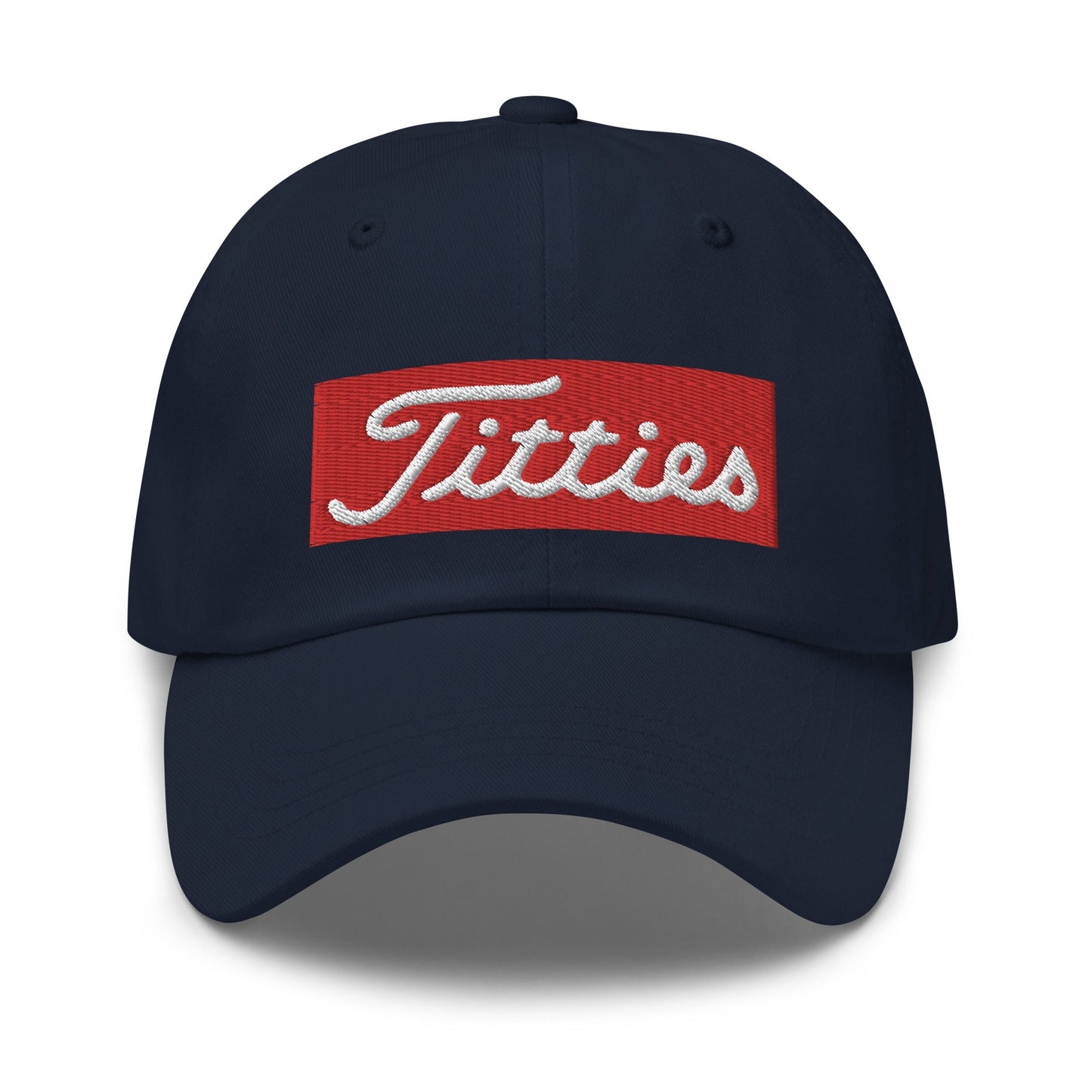 Titties Baseball Hat - Navy - Club Rehab