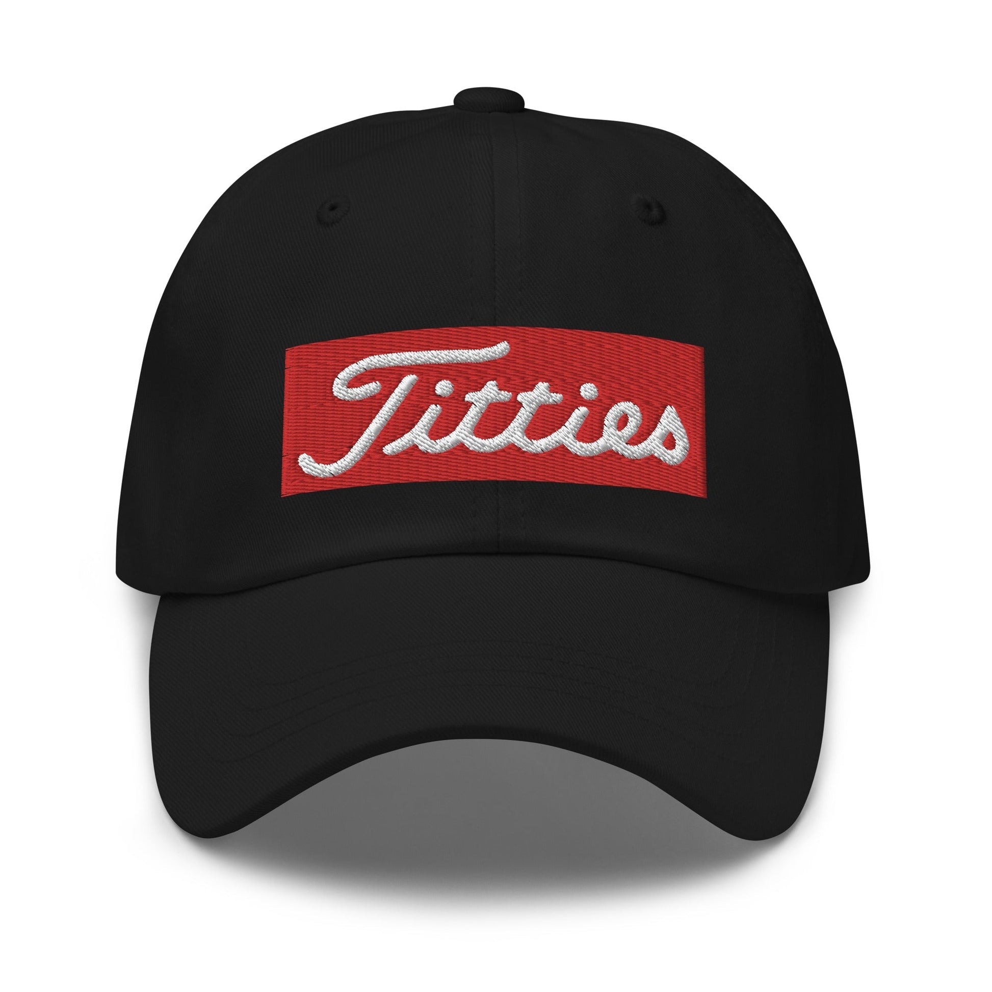 Titties Baseball Hat - Black - Club Rehab