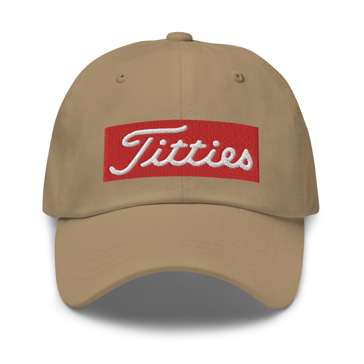Titties Baseball Hat - Khaki - Club Rehab