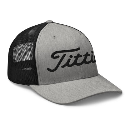 Titties Trucker Hat - Heather/ Black - Club Rehab