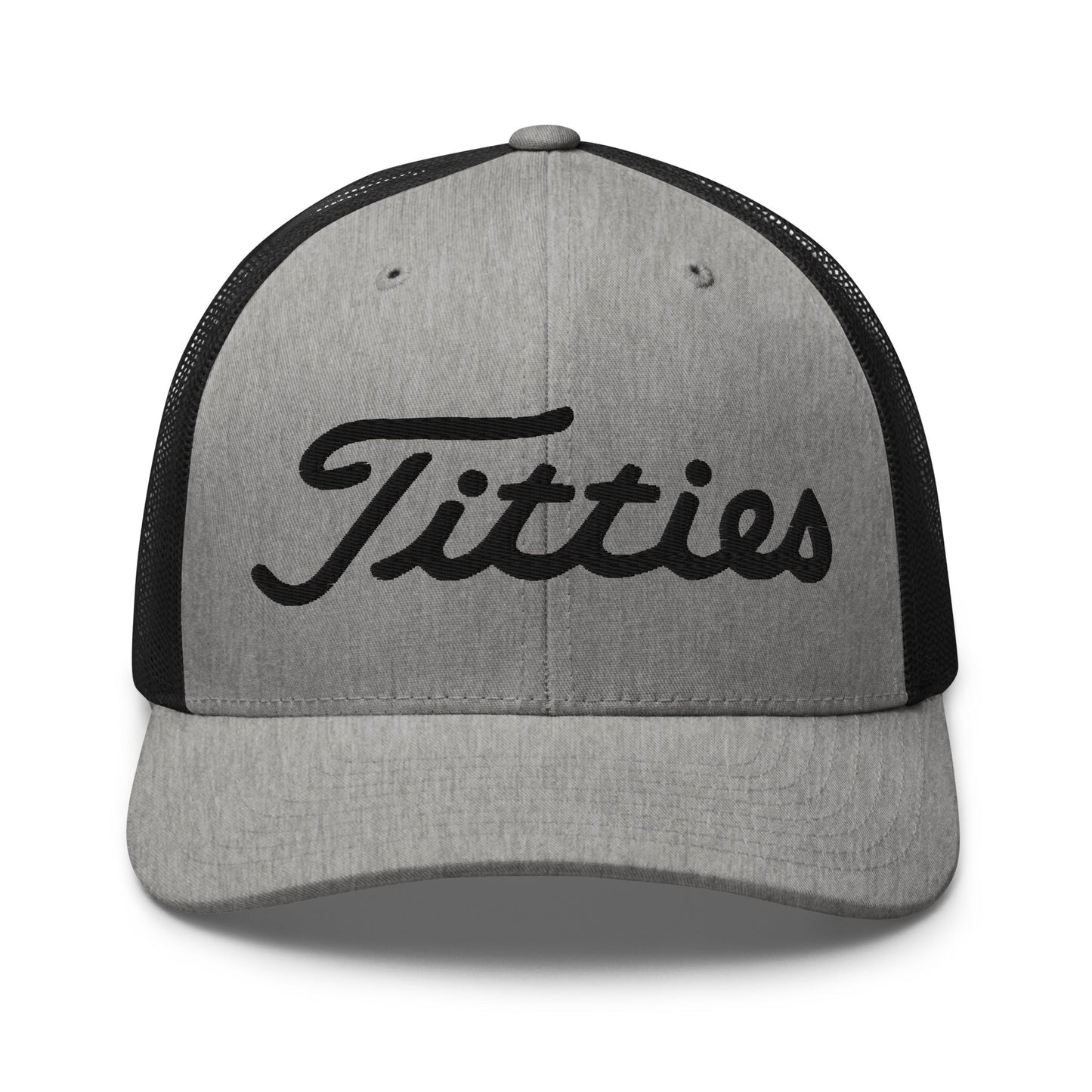 Titties Trucker Hat - Heather/ Black - Club Rehab