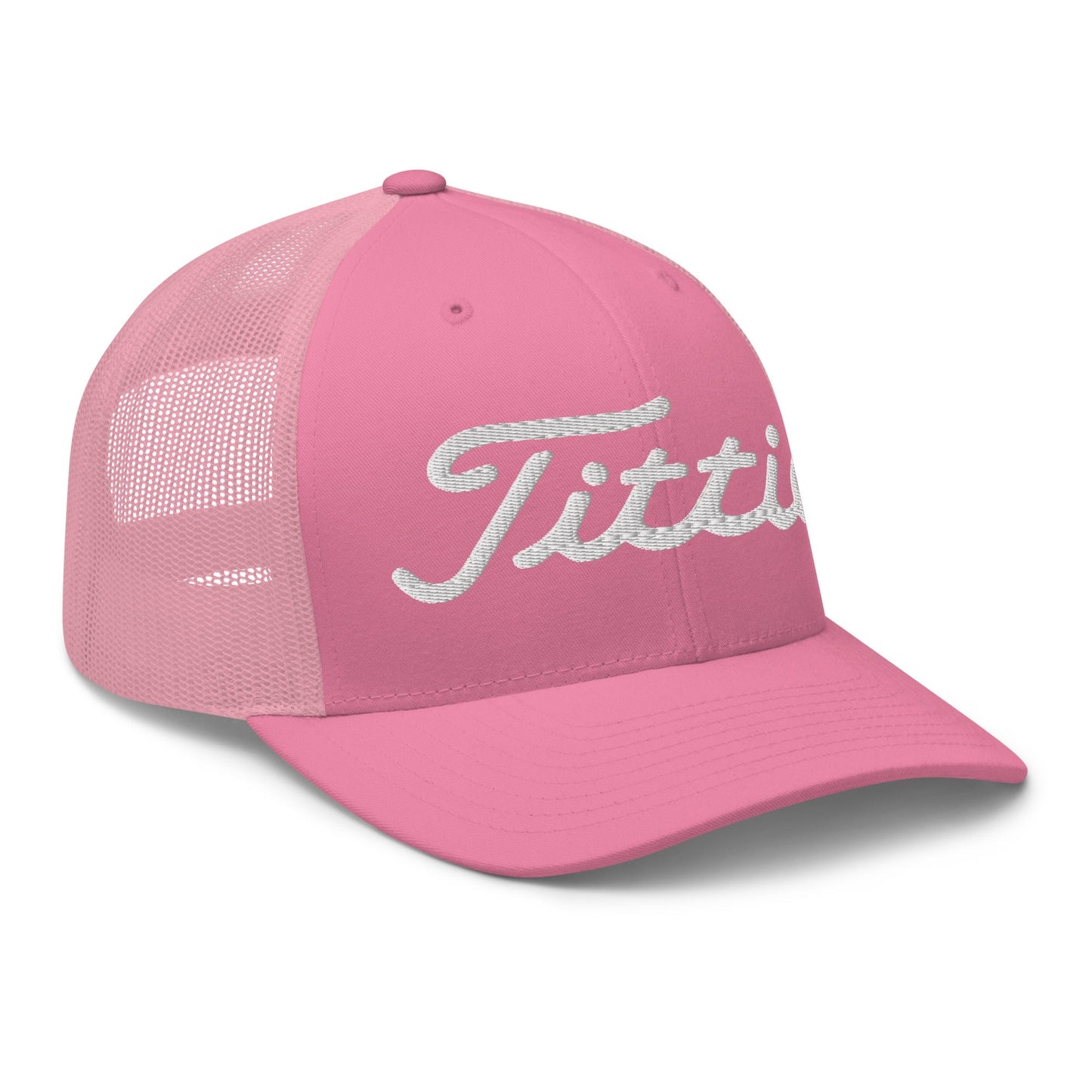 Titties Trucker Hat - Pink - Club Rehab