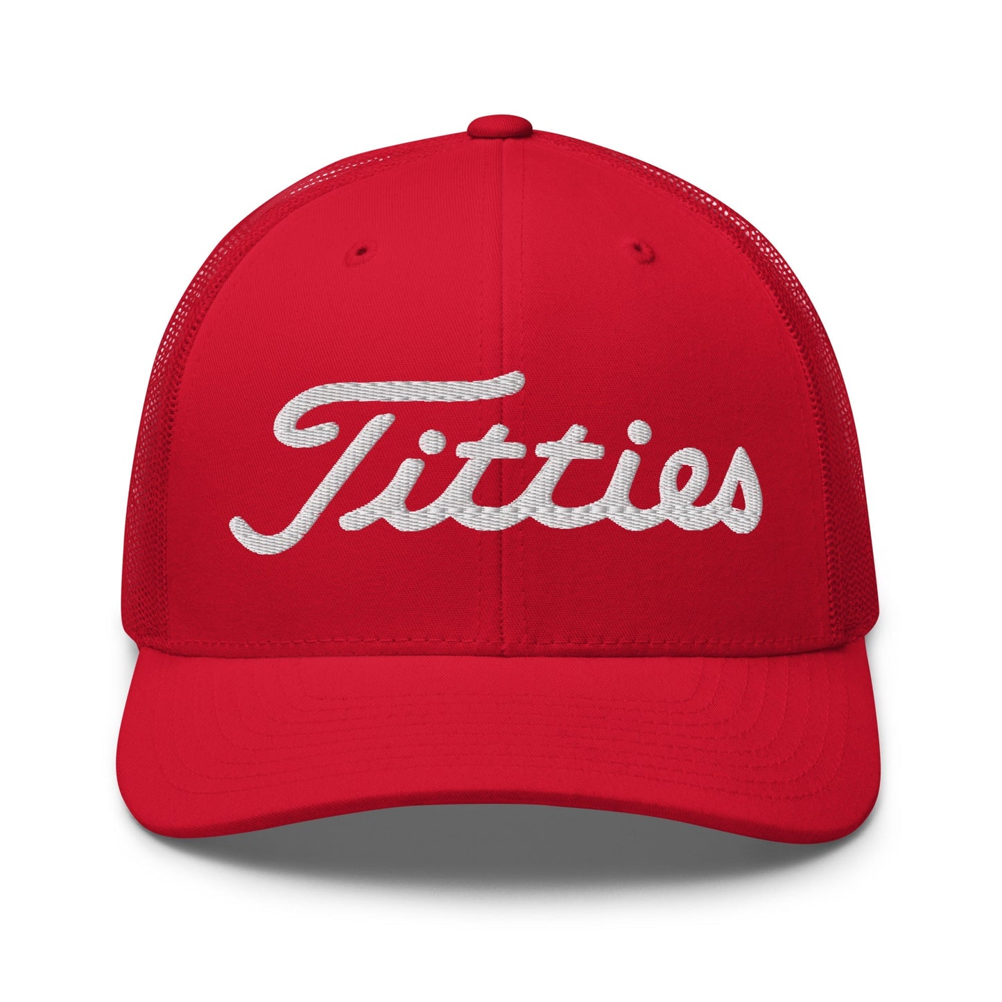 Titties Trucker Hat - Red - Club Rehab