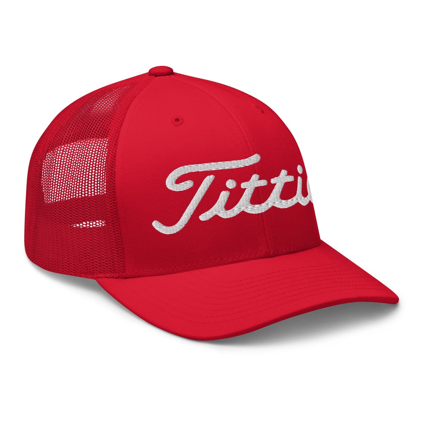 Titties Trucker Hat - Red - Club Rehab