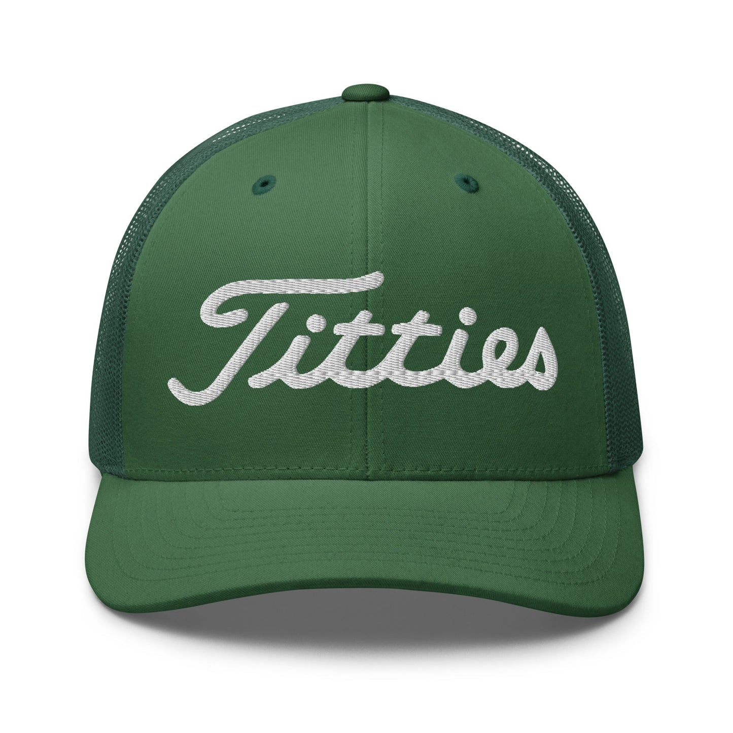 Titties Trucker Hat - Evergreen(NEW) - Club Rehab