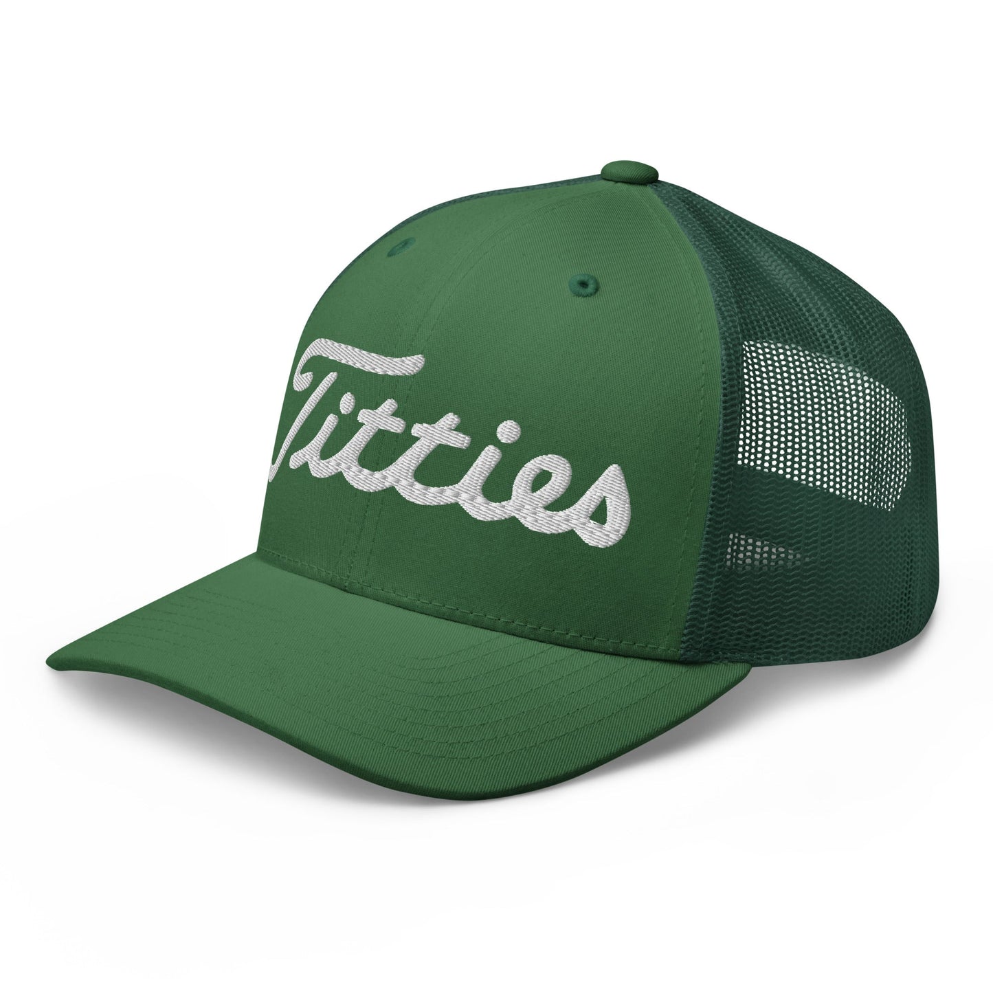 Titties Trucker Hat - Evergreen(NEW) - Club Rehab