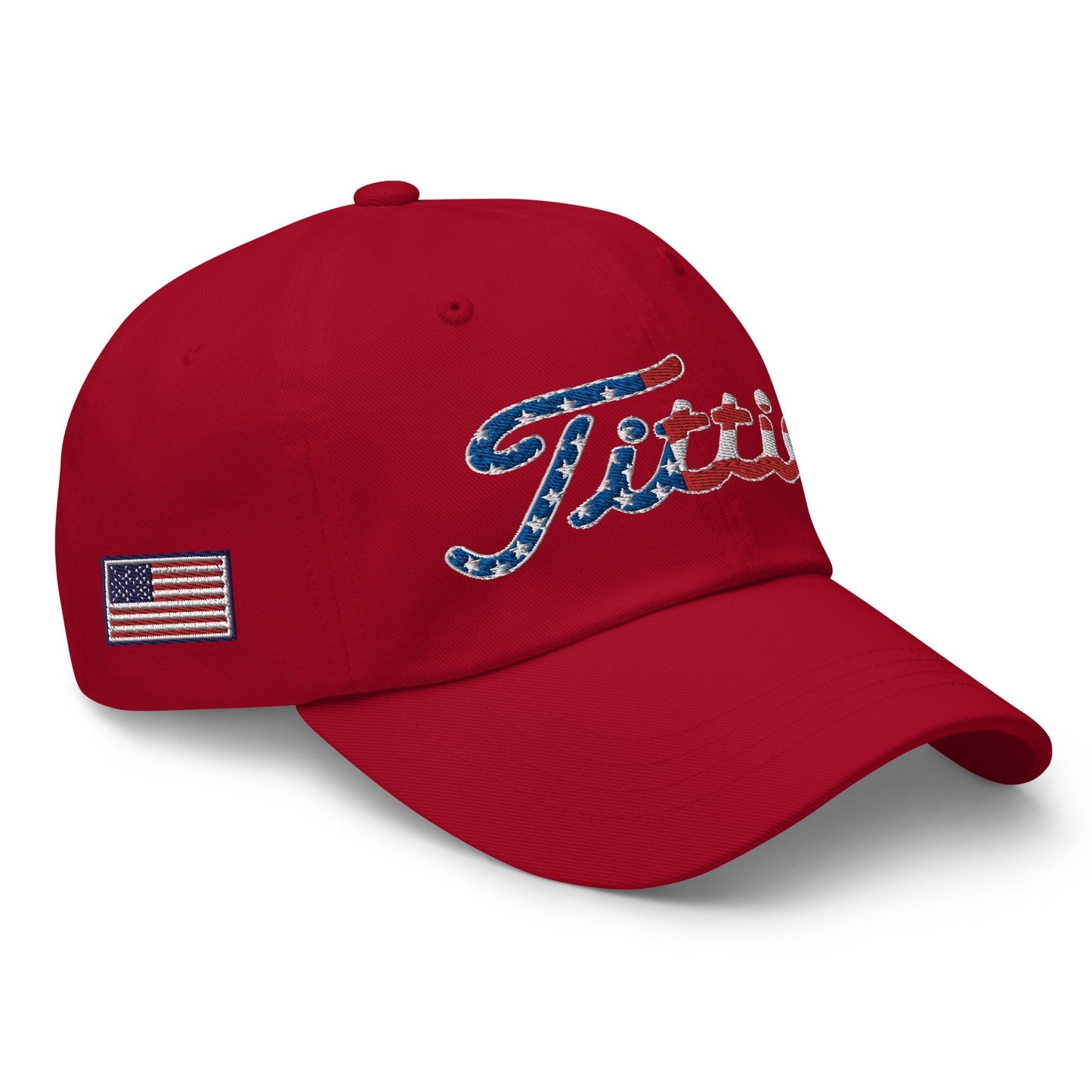 Titties USA Baseball Cap - Cranberry - Club Rehab