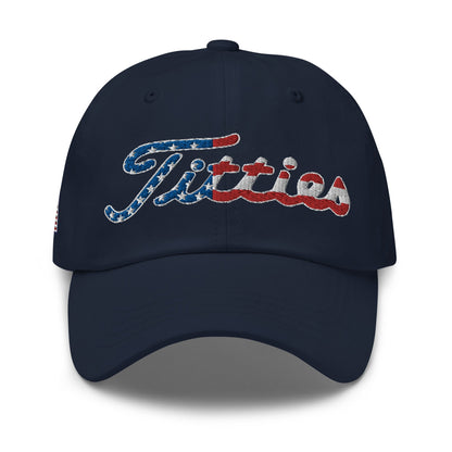 Titties USA Baseball Cap - Navy - Club Rehab