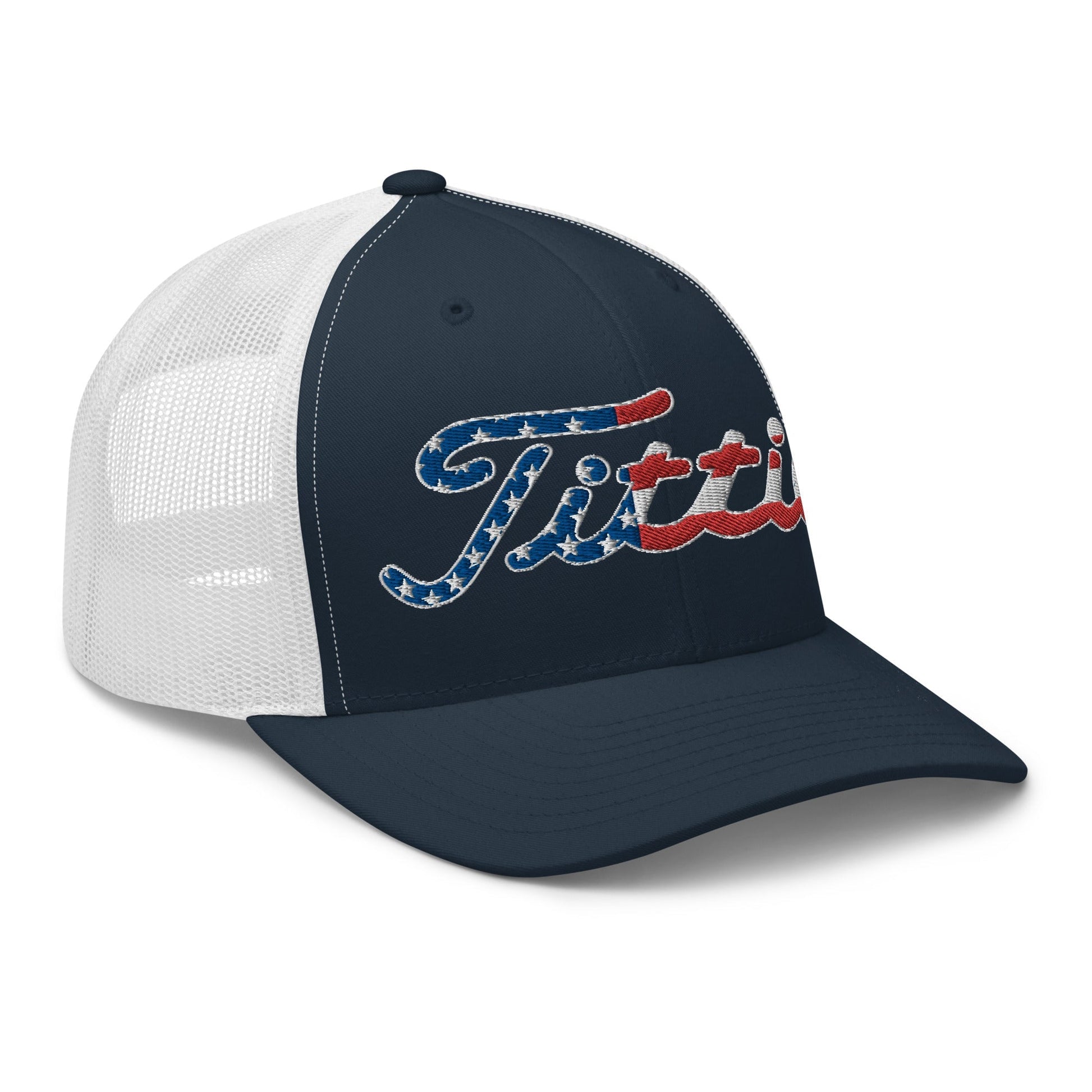 Titties USA Trucker Hat - Navy/ White - Club Rehab