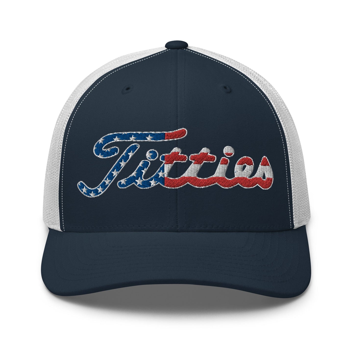 Titties USA Trucker Hat - Navy/ White - Club Rehab