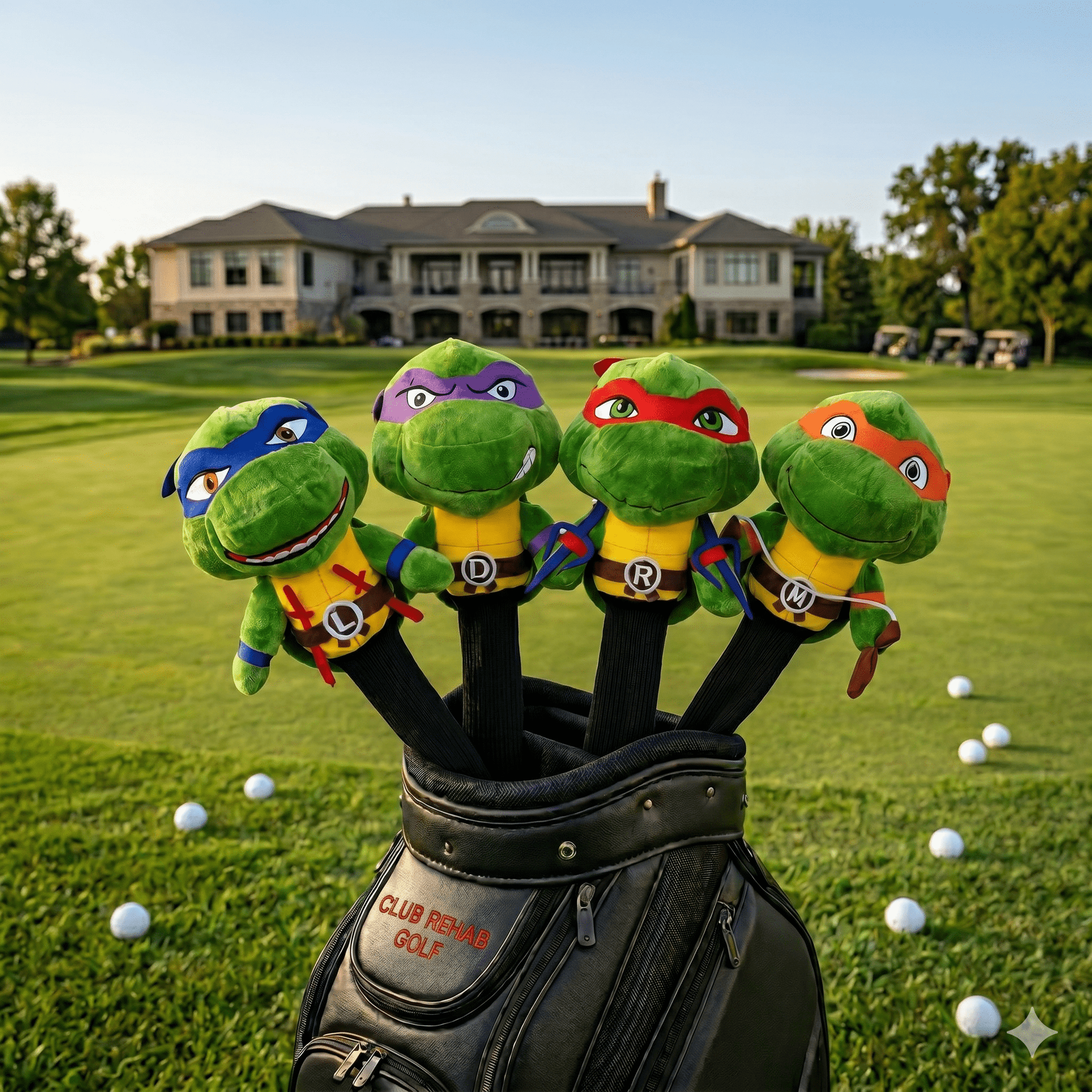 TMNT Driver Headcovers - Leonardo (Blue) - Club Rehab
