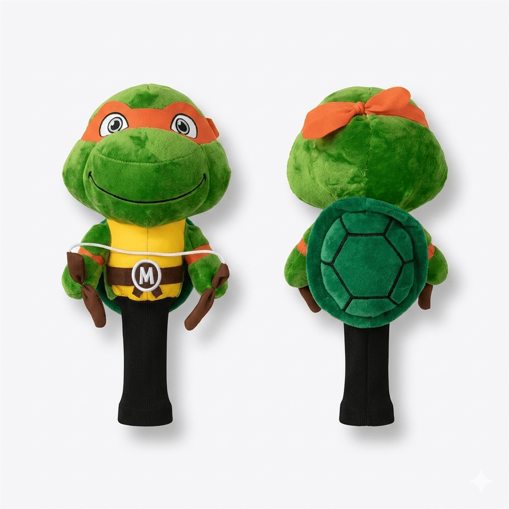 TMNT Driver Headcovers - Michelangelo (Orange) - Club Rehab