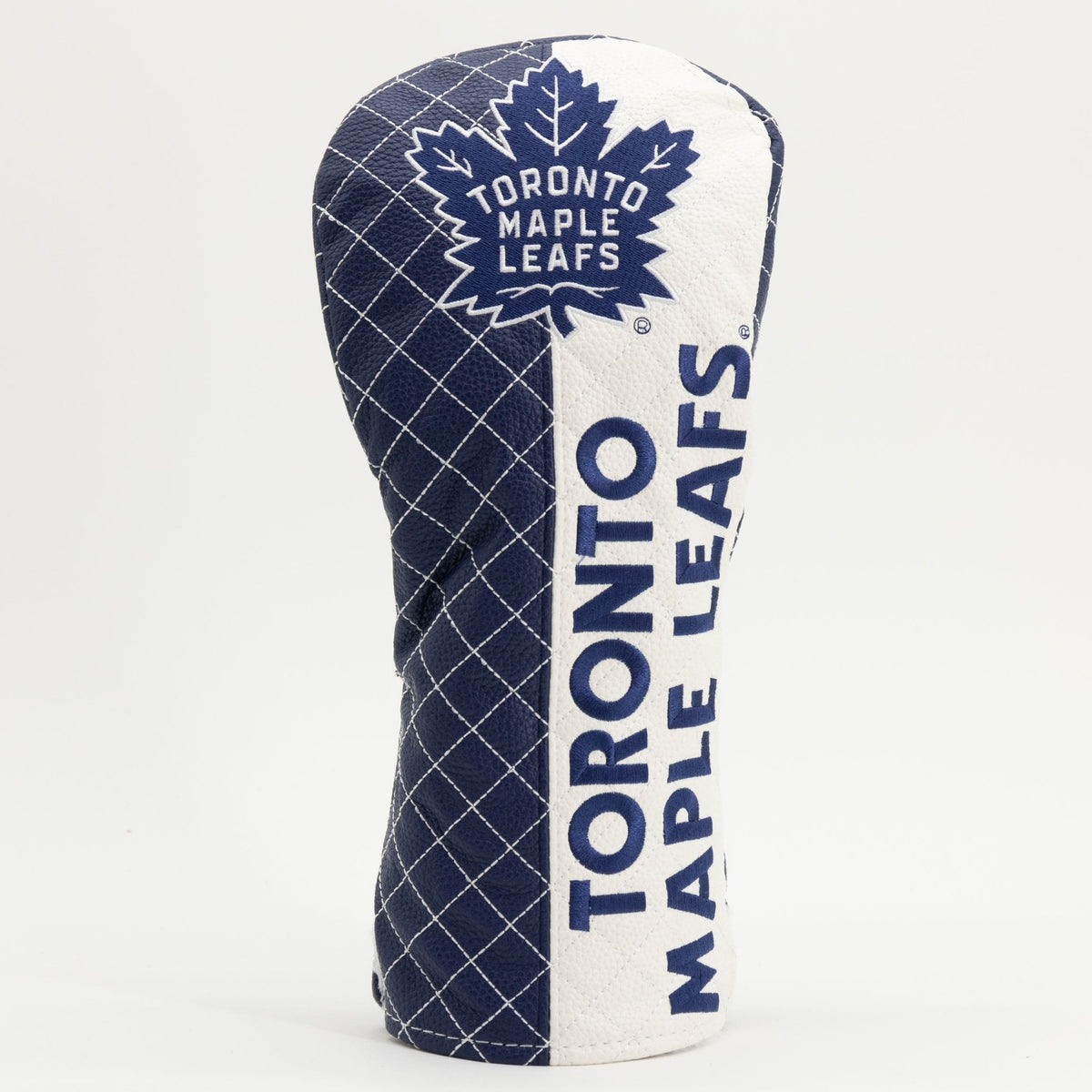 Toronto Maple Leafs split driver quilted golf headcover alternate view