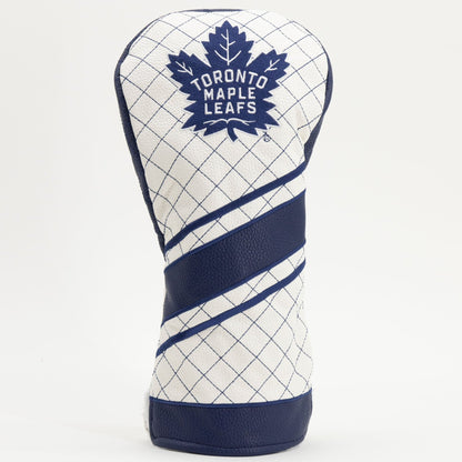 Toronto Maple Leafs stripe driver quilted golf headcover