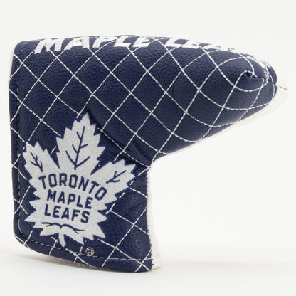 Toronto Maple Leafs split blade putter quilted golf headcover alternate view