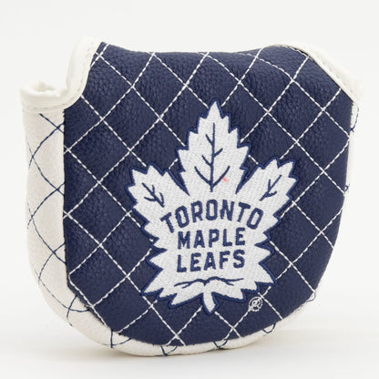 Toronto Maple Leafs solid mallet putter quilted golf headcover alternate view