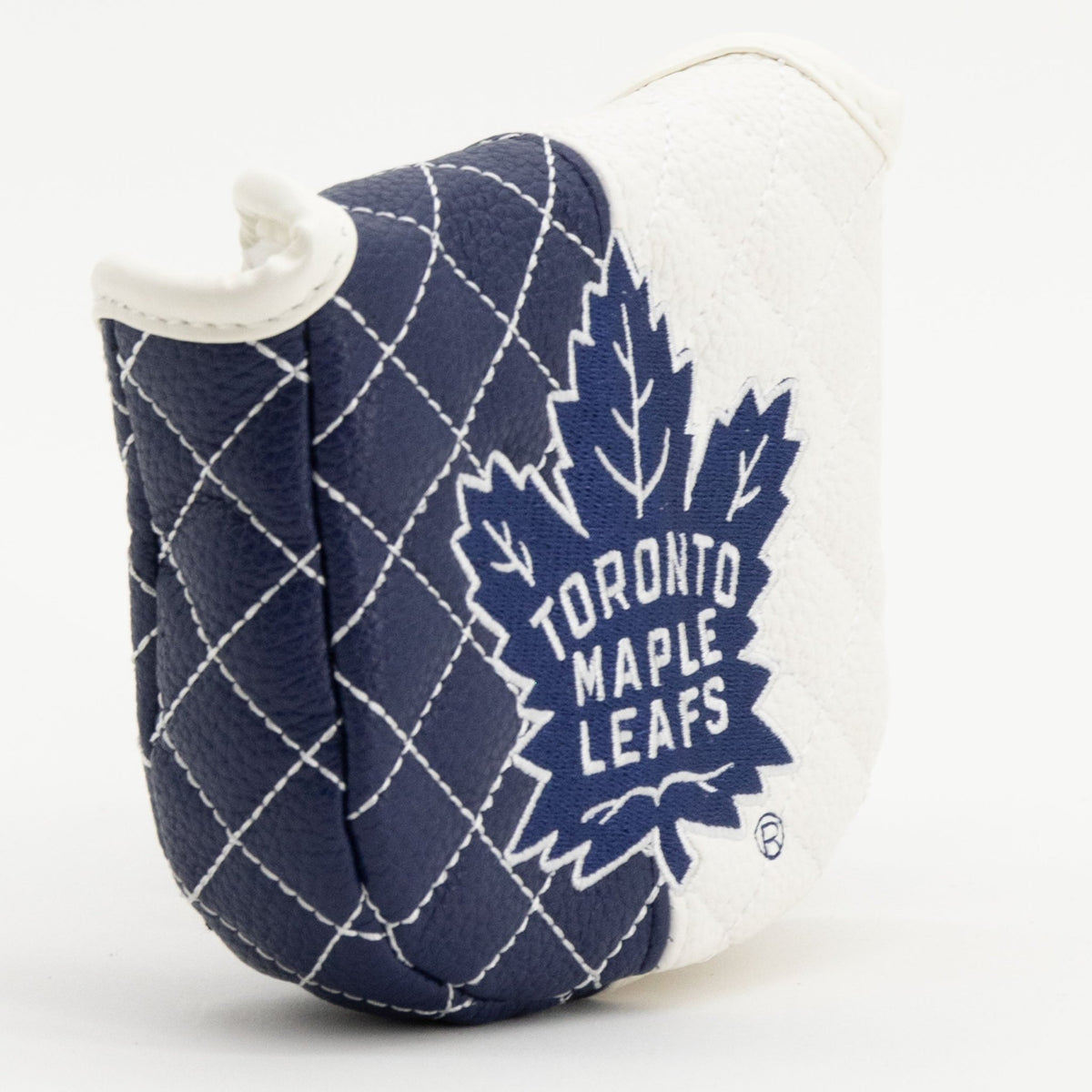 Toronto Maple Leafs split mallet putter quilted golf headcover alternate view